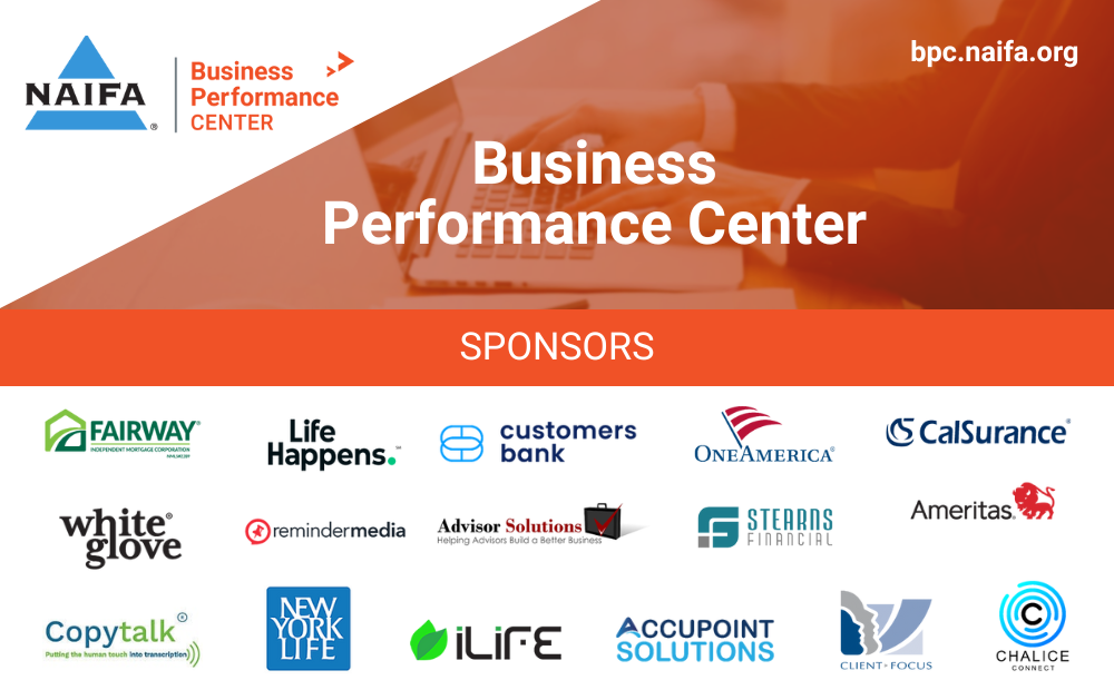 NAIFA's Business Performance Center Sponsors