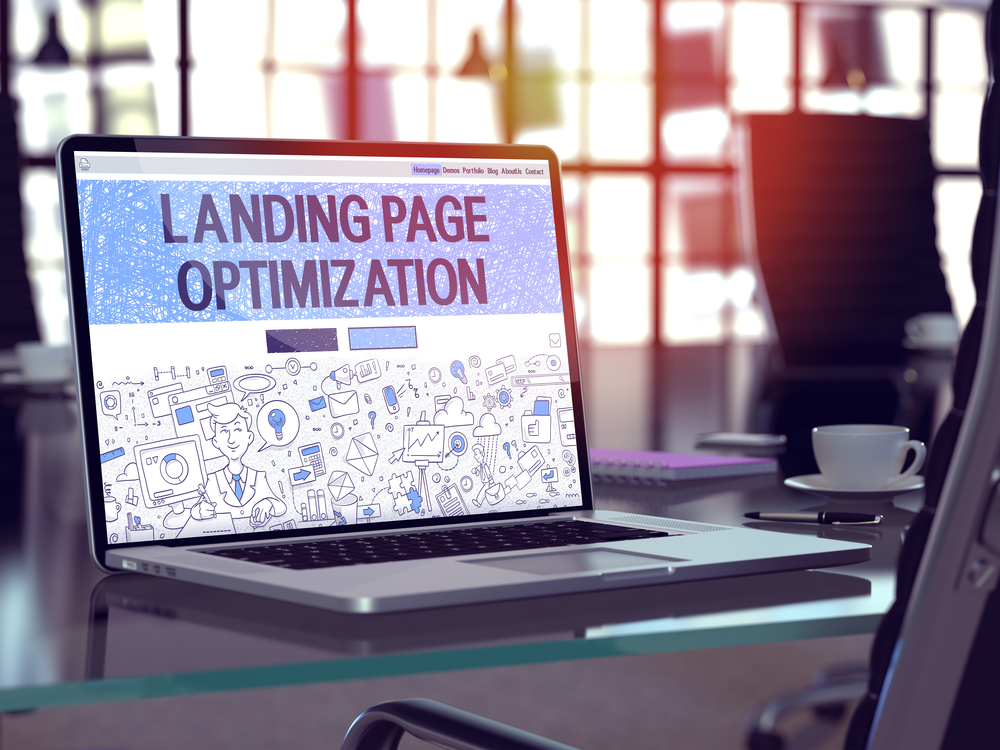 landing page optimization laptop